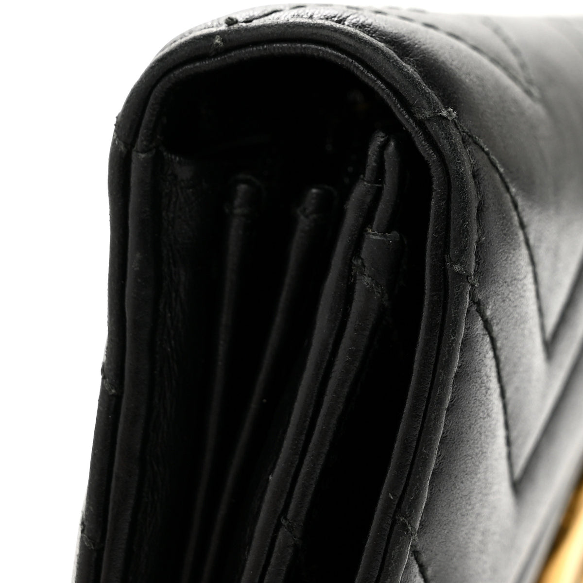 Calfskin Matelasse GG Marmont Continental Wallet Black
