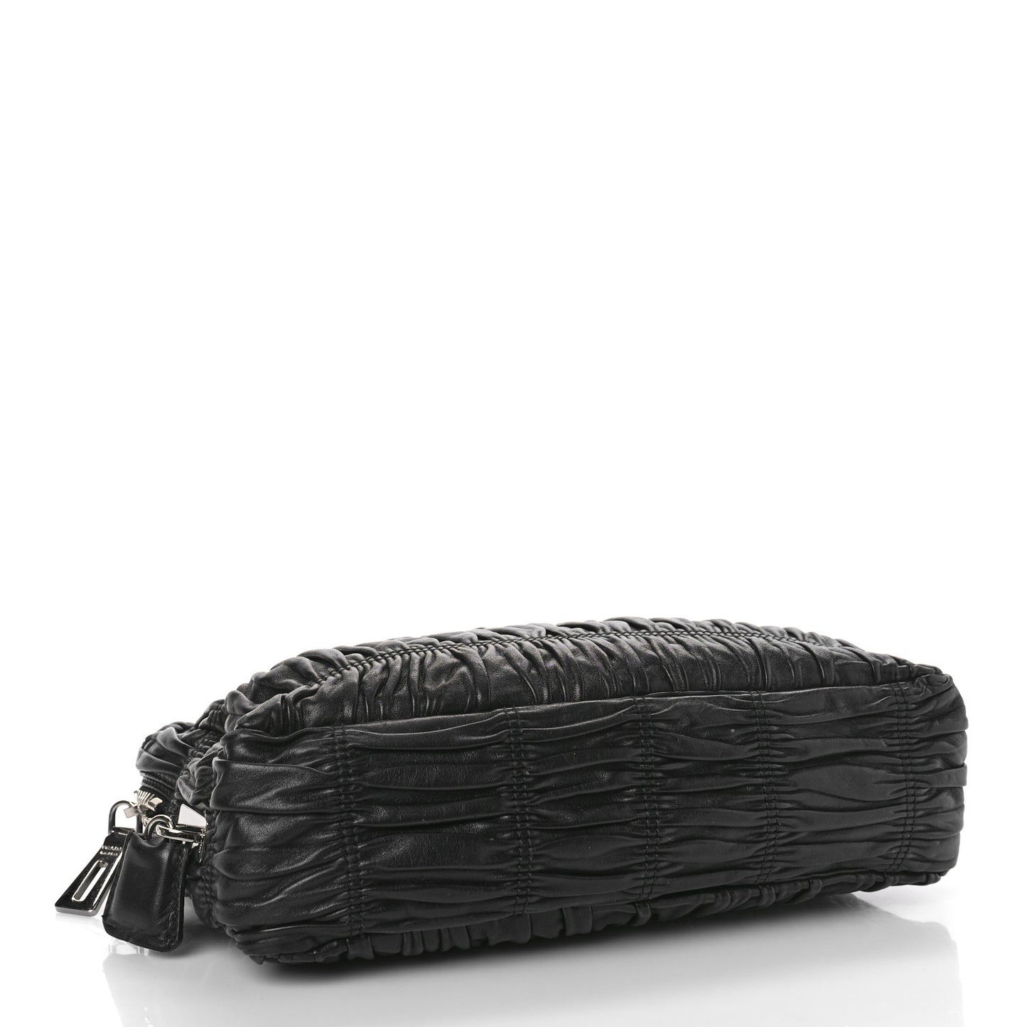 Nappa Gaufre Shopping Satchel Black