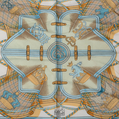 Hermes Silk Grande Tenue Pocket Square 1 of 6