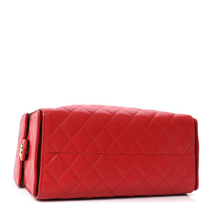 Chanel Caviar Quilted Medium Chanel 25 Handbag Red 9 of 11