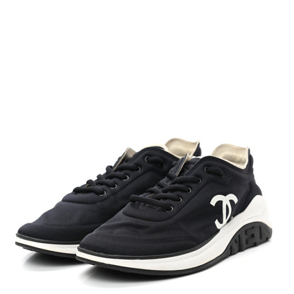 Chanel Lycra CC Sneakers 41 Black 3 of 6