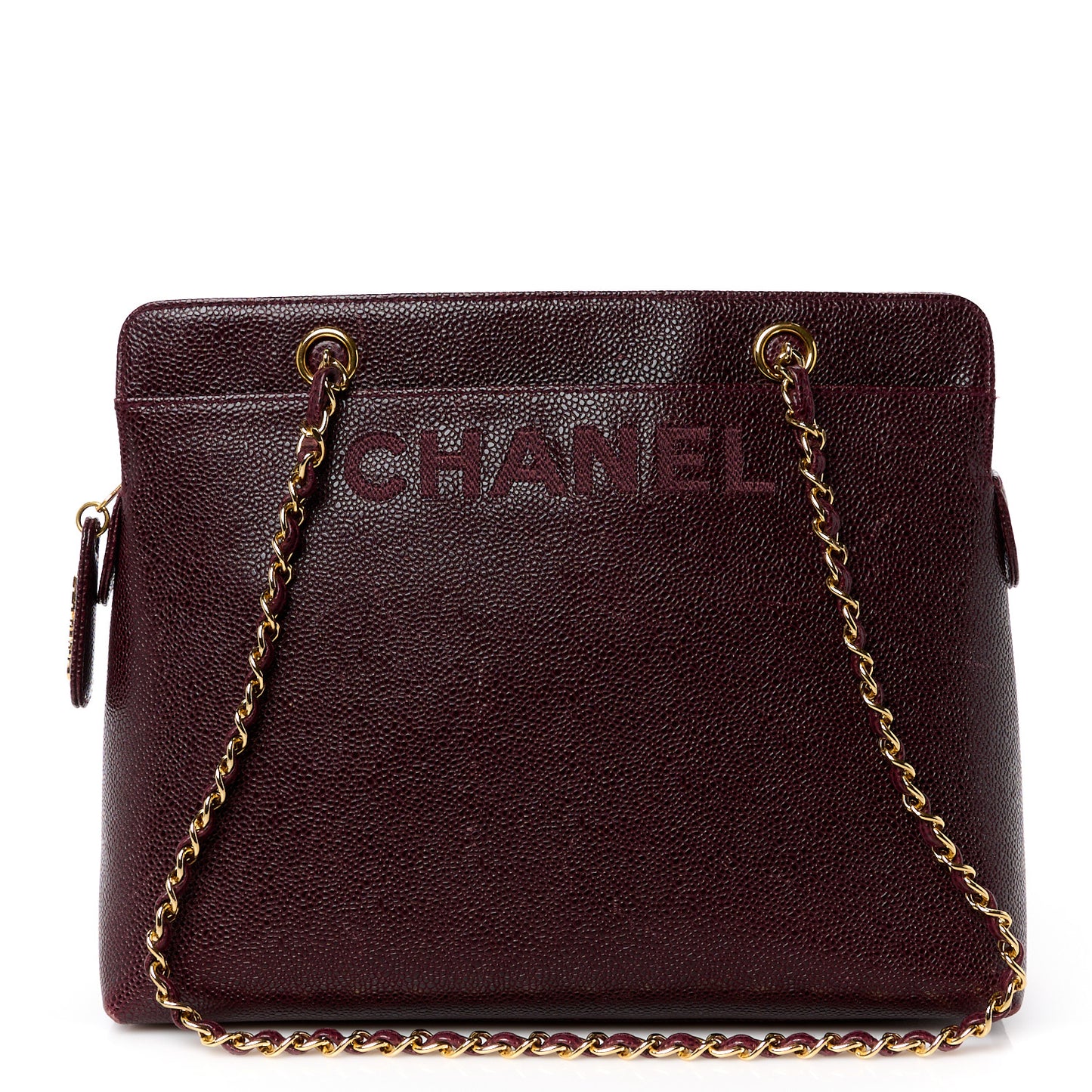 Caviar Shoulder Bag Bordeaux