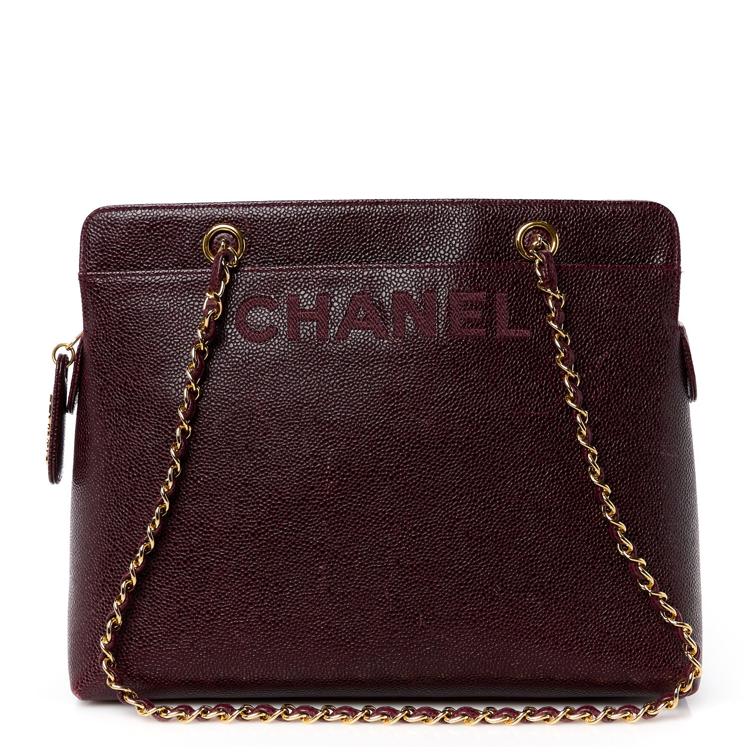 Chanel Caviar Shoulder Bag Bordeaux 1 of 14