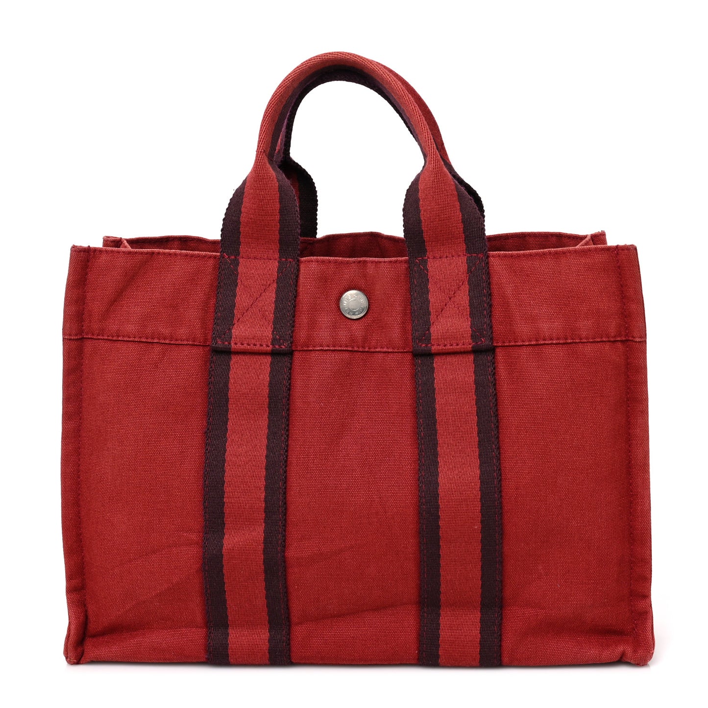 Canvas Herline PM Tote Red