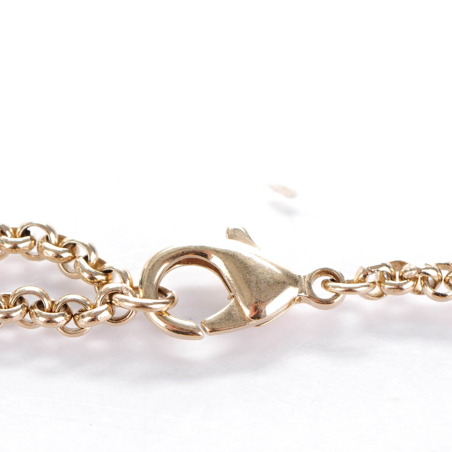 Chanel Pearl Silk Enamel CC Long Necklace Pink Gold 3 of 7