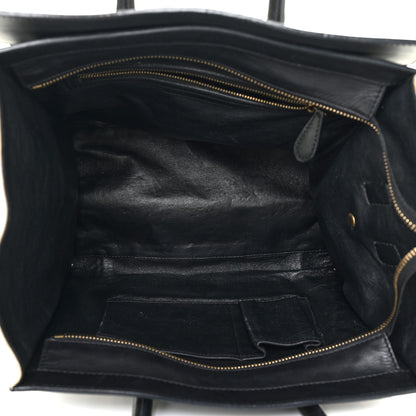 Celine Natural Canvas Smooth Calfskin Mini Luggage Cream 4 of 34