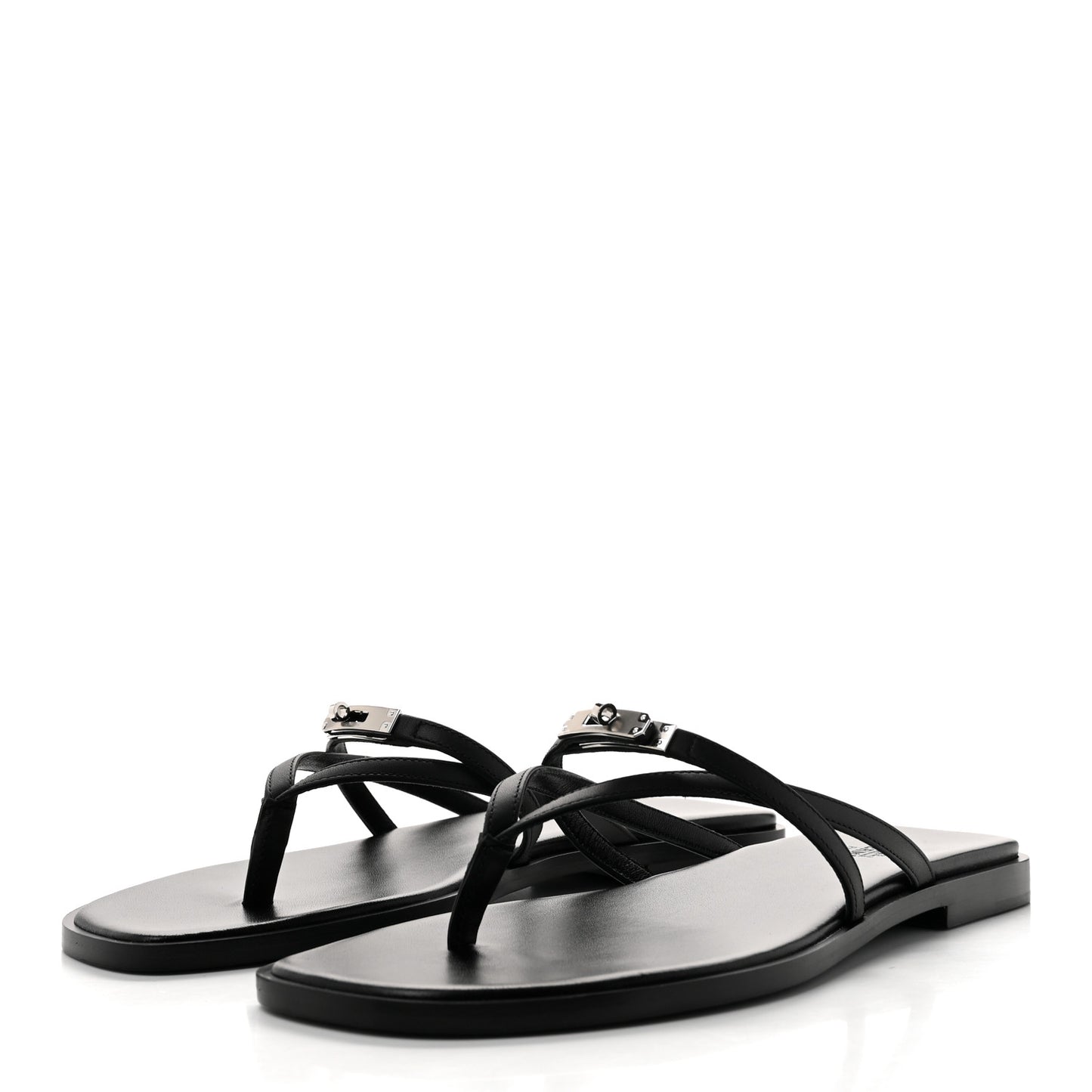 Calfskin Miss Sandals 39 Black