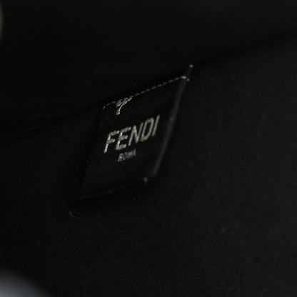 Fendi Vitello Grace Light Logo Fendi Pack Flat Shopping Tote Black 5 of 11