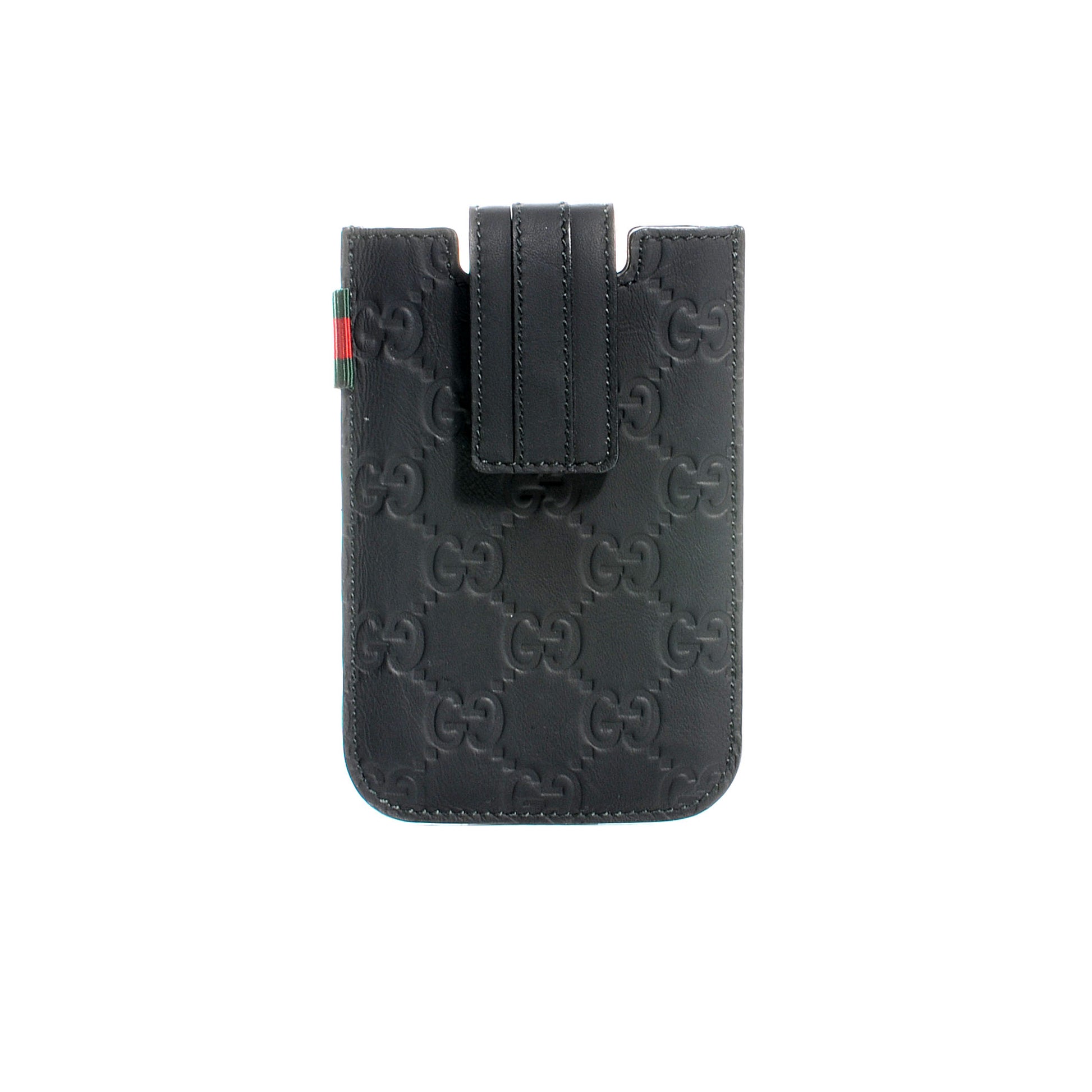 Gucci Leather Guccissima iPhone 3 and 4 Case Black 1 of 5