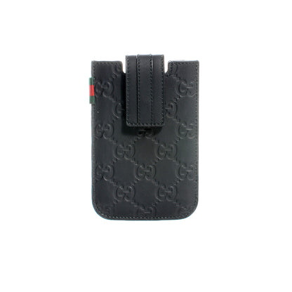 Gucci Leather Guccissima iPhone 3 and 4 Case Black 1 of 5