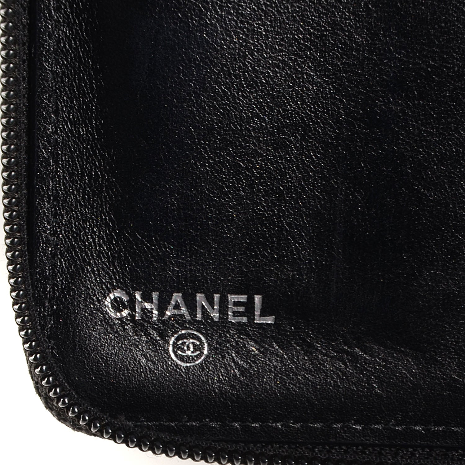 Chanel Caviar CC Timeless Large Zip Around Wallet Black 7 of 9