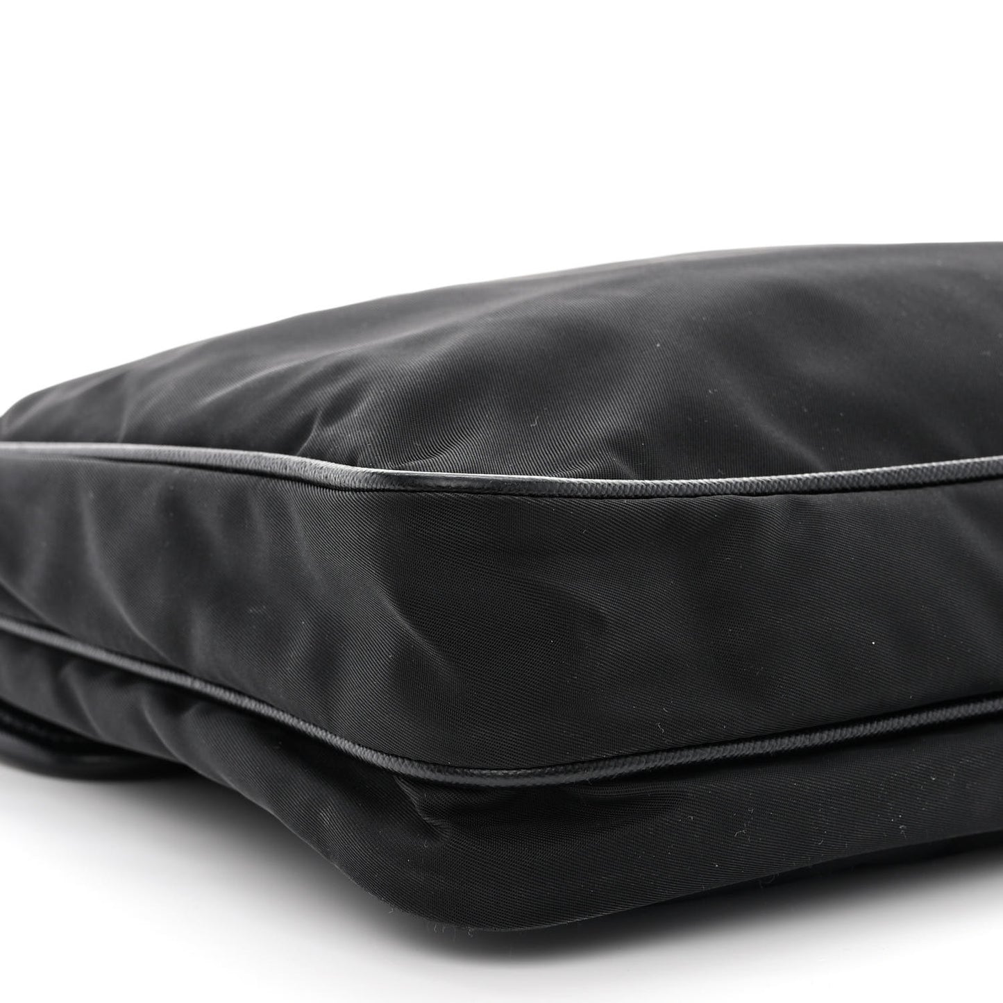 Nylon Vela Flat Messenger Bag Black