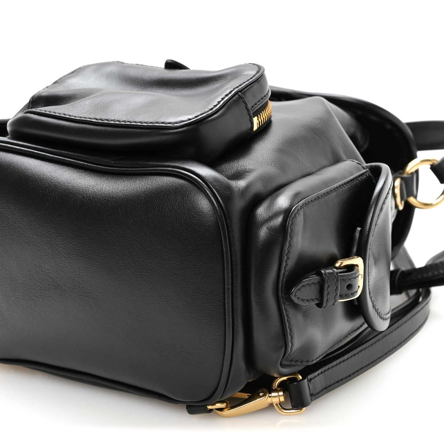 Soft Calfskin Medium Backpack Black