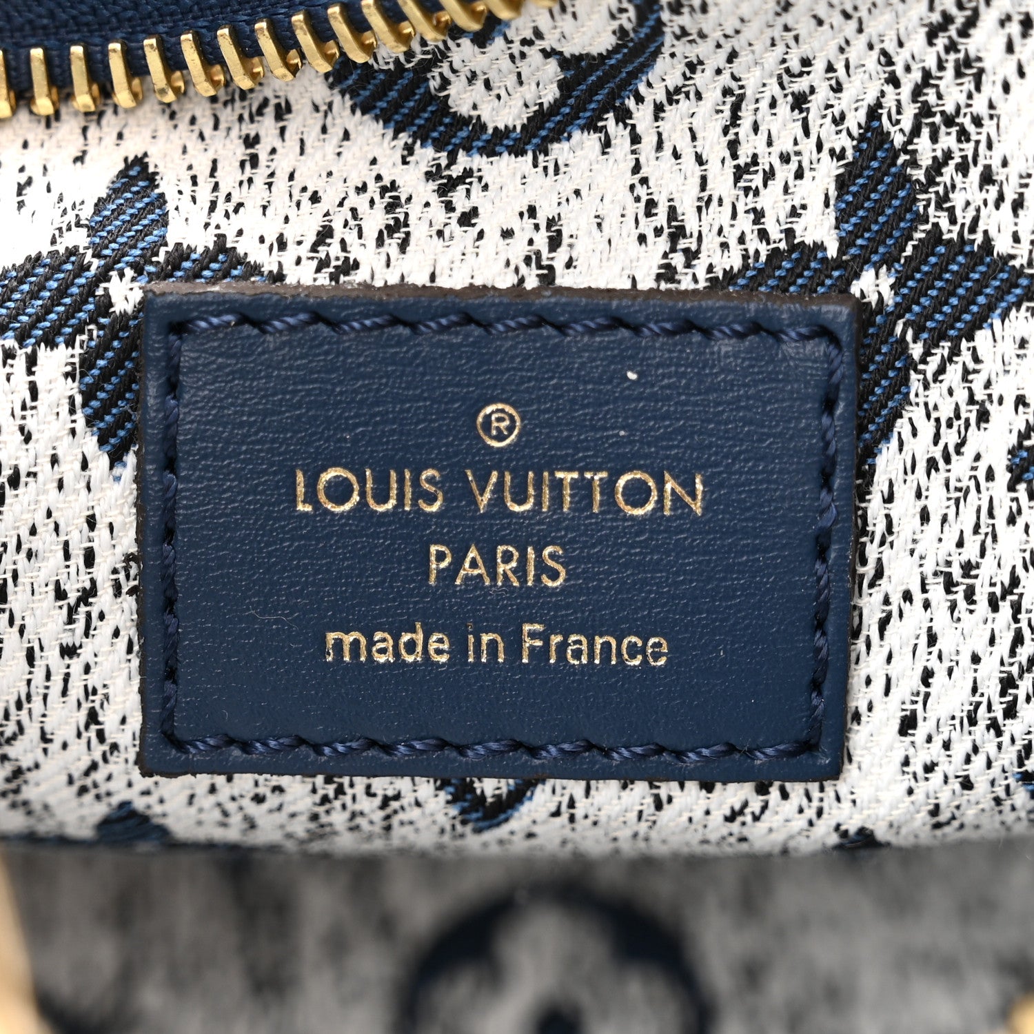 Louis Vuitton Monogram Jacquard Denim Loop Bleu 6 of 9