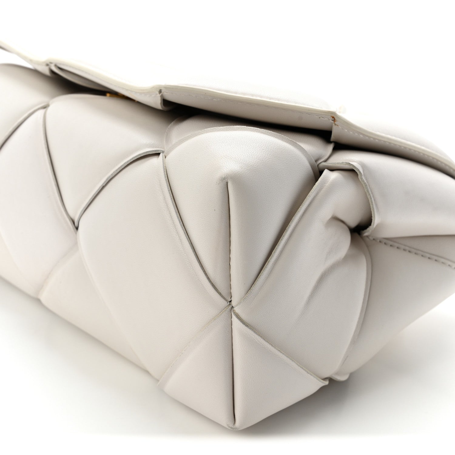 Bottega Veneta Nappa Intreccio Padded Top Handle Shoulder Bag White 18 of 30