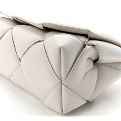 Bottega Veneta Nappa Intreccio Padded Top Handle Shoulder Bag White 18 of 30