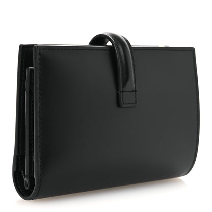 Celine Satinated Calfskin 16 Card Holder With Flap Black 4 of 12