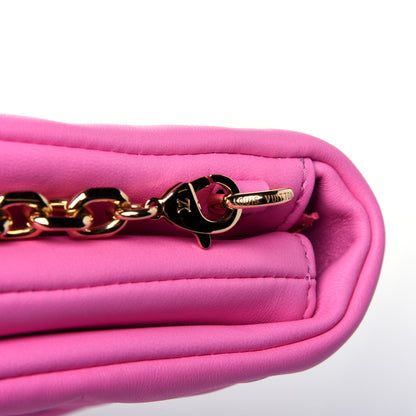 Louis Vuitton Lambskin Embossed Monogram Vuittamins Pochette Coussin Rose Violet 11 of 12