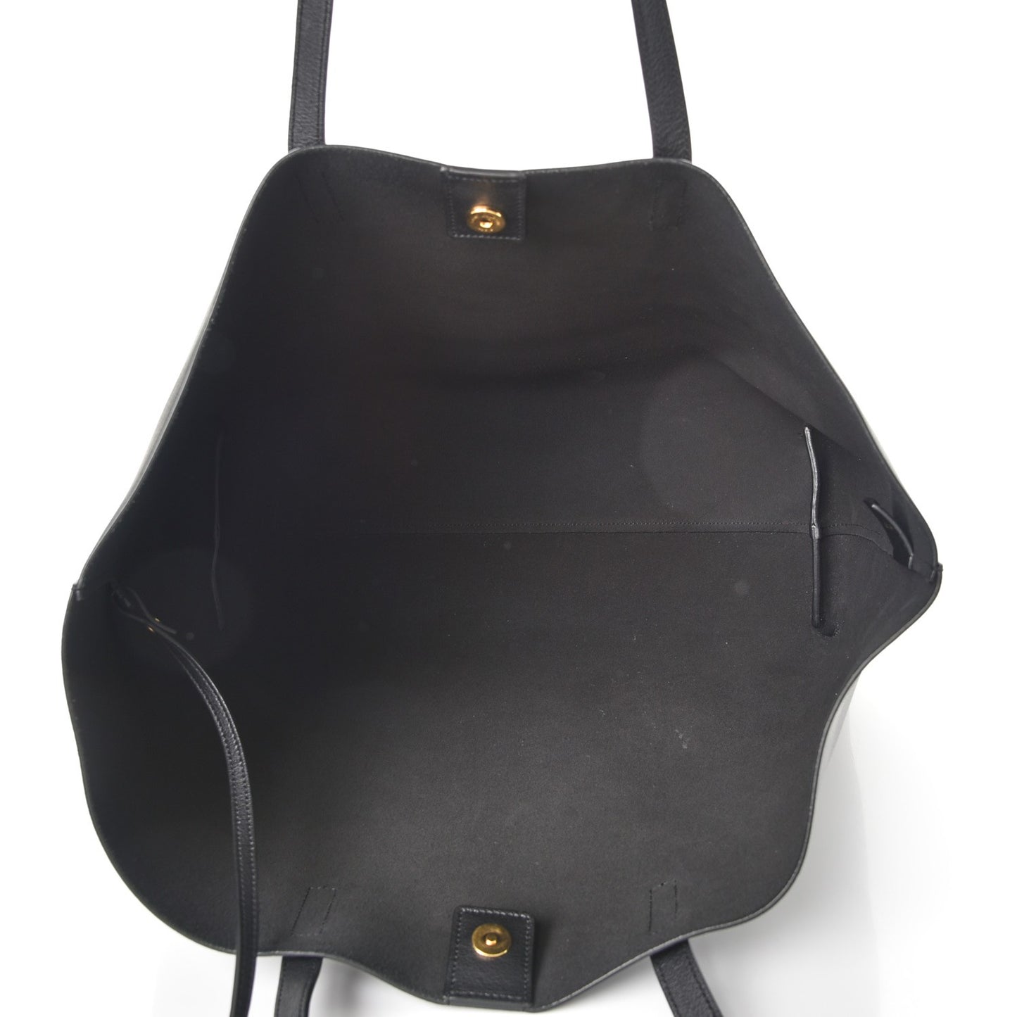 Calfskin Large Shopping Tote Black