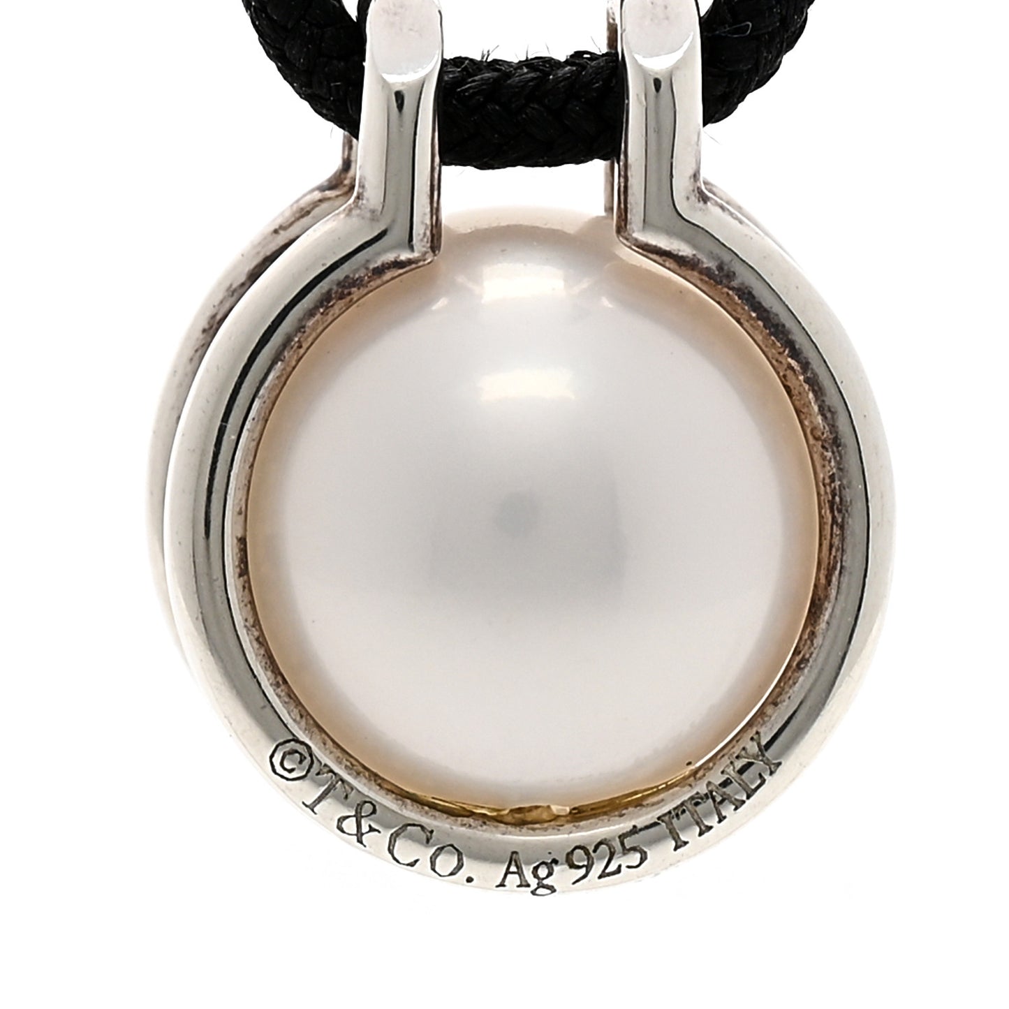 Sterling Silver Pearl HardWear Cord Necklace