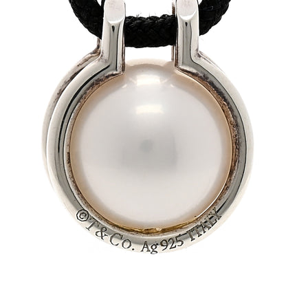 Tiffany Sterling Silver Pearl HardWear Cord Necklace 5 of 5