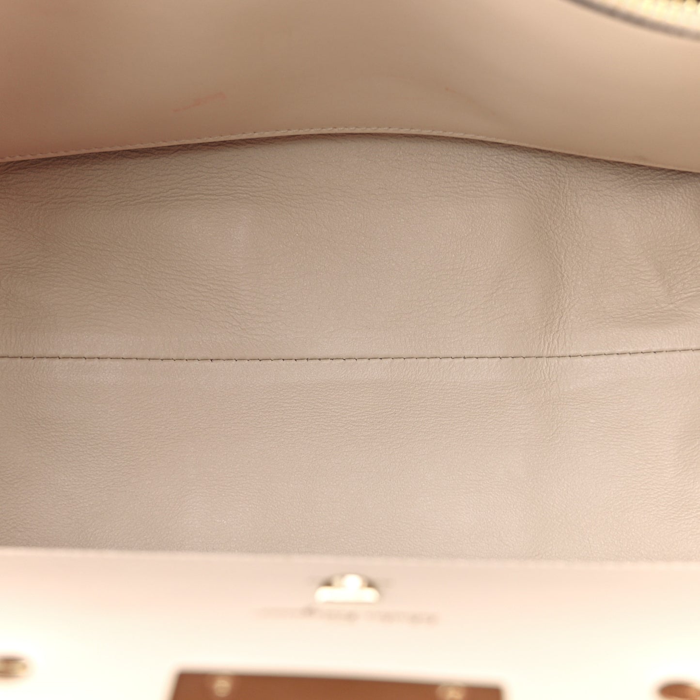 Grained Calfskin Studio Top Handle Bag Burgundy Beige