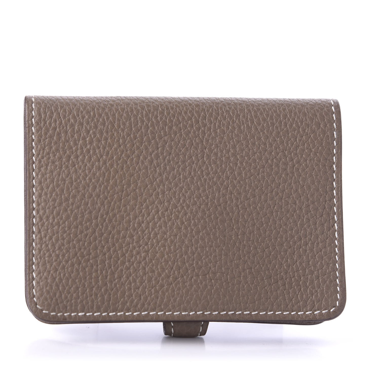 Togo Dogon Card Case Etoupe