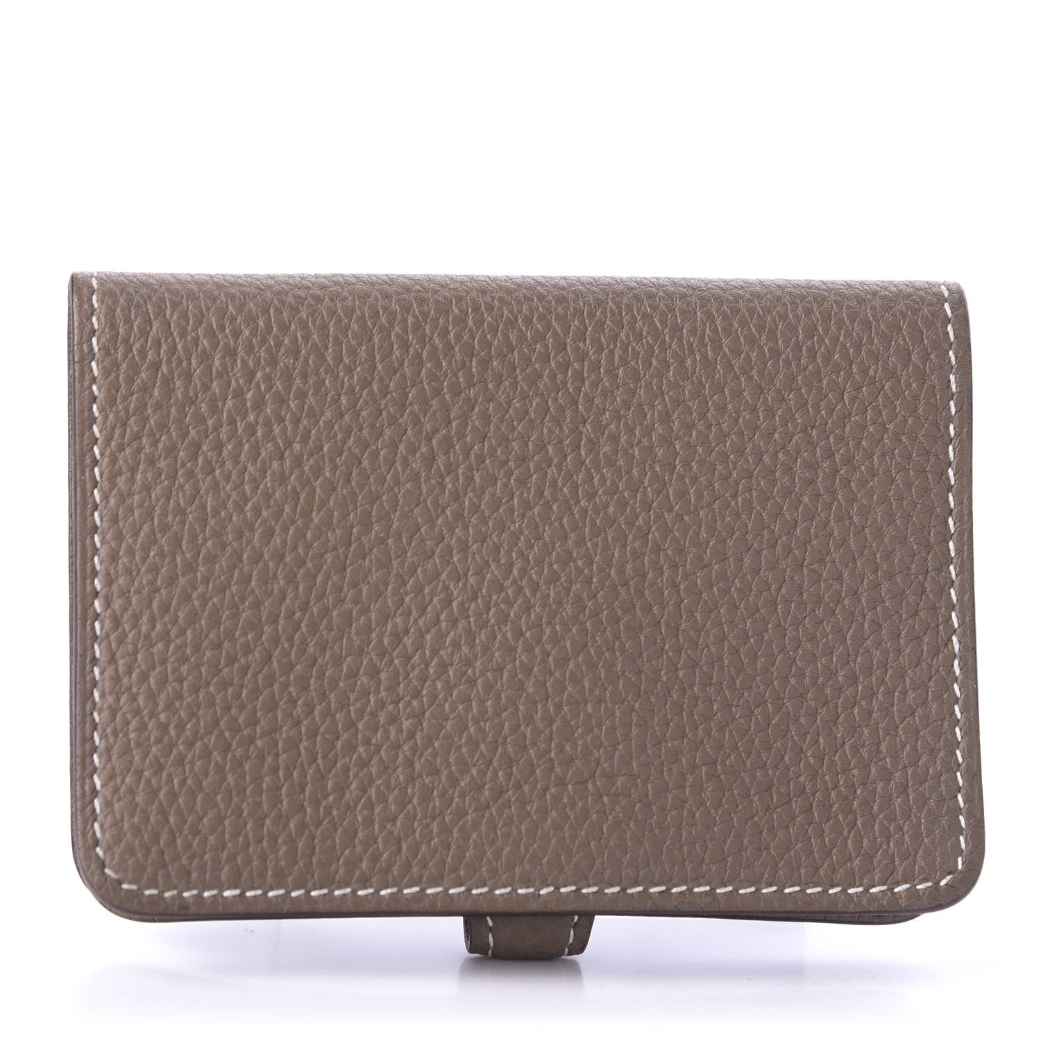 Hermes Togo Dogon Card Case Etoupe 3 of 9