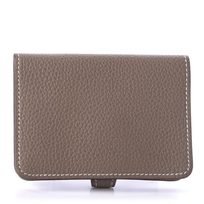 Hermes Togo Dogon Card Case Etoupe 3 of 9