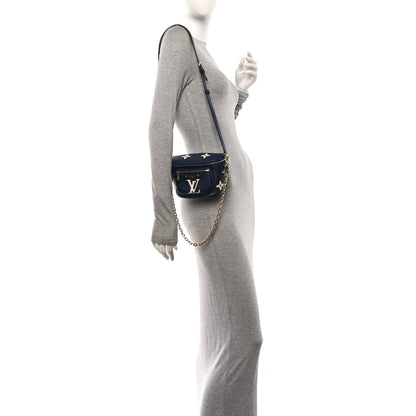Louis Vuitton Empreinte Monogram Giant Mini By The Pool Bumbag Navy Creme 2 of 9