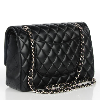 Chanel Lambskin Quilted Medium Double Flap Black 3 of 9