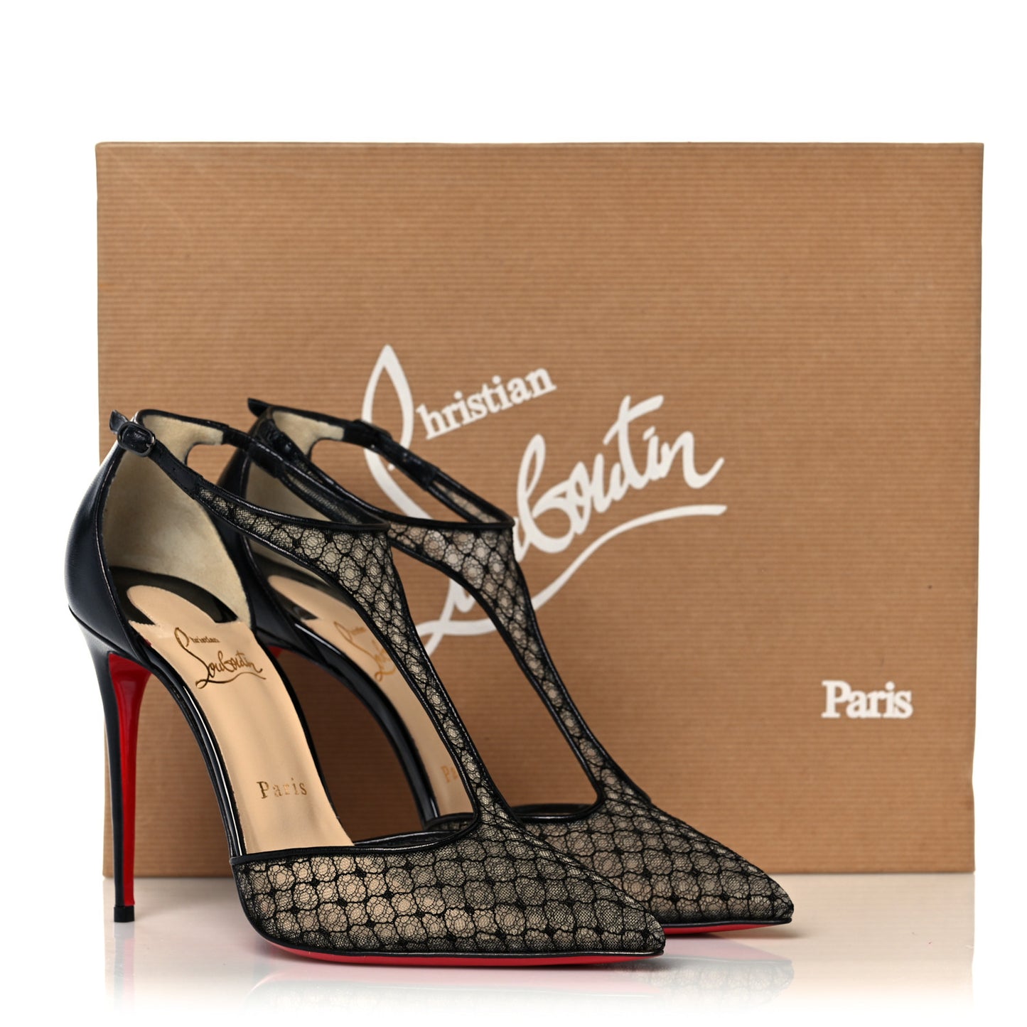 Nappa Shiny Bas Resille Salonu 100 T Strap Pumps 37 Black