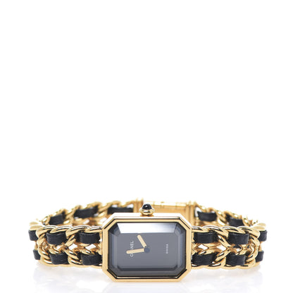 Chanel Stainless Steel Lambskin 20mm Chain Premiere Quartz Watch Gold L 2 of 5