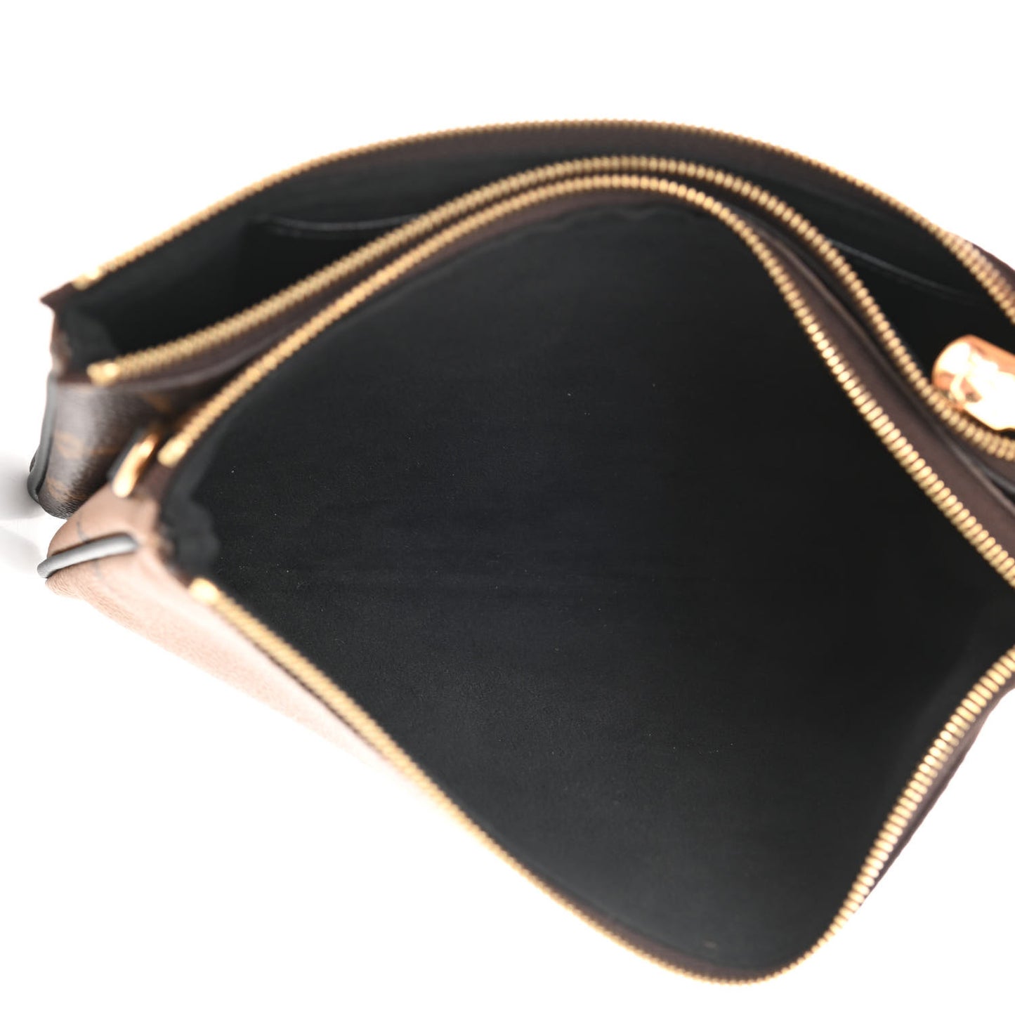 Reverse Monogram Giant Double Zip Pochette