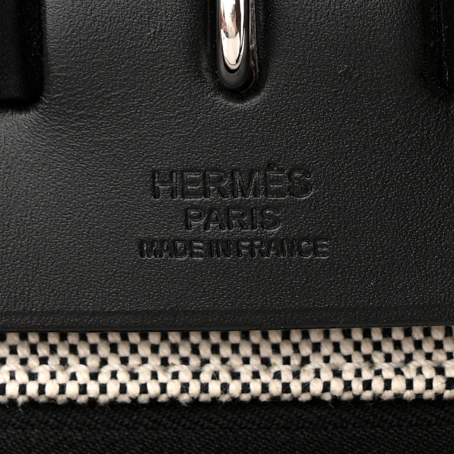 Hermes Toile H Berline Vache Hunter Herbag Zip 39 MM Black Ecru 7 of 11