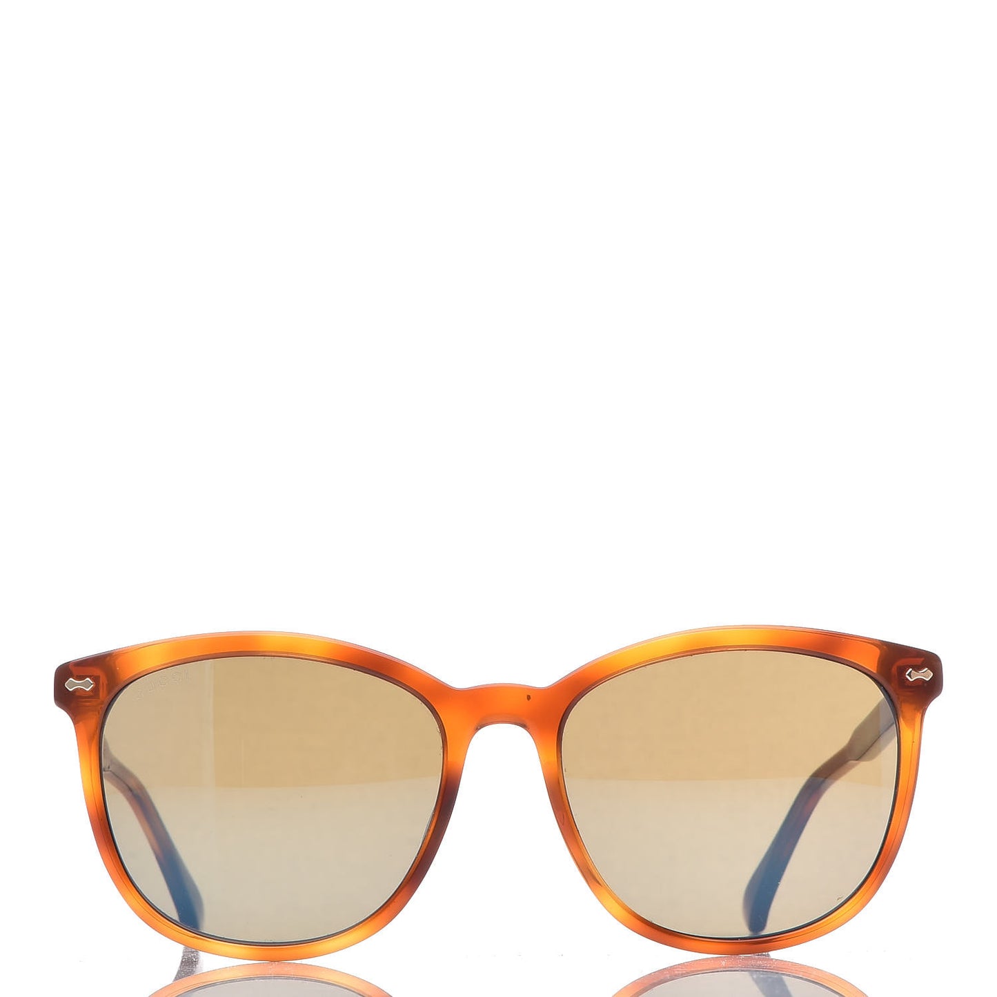 Acetate Square Frame Sunglasses GG0196SK Tortoise