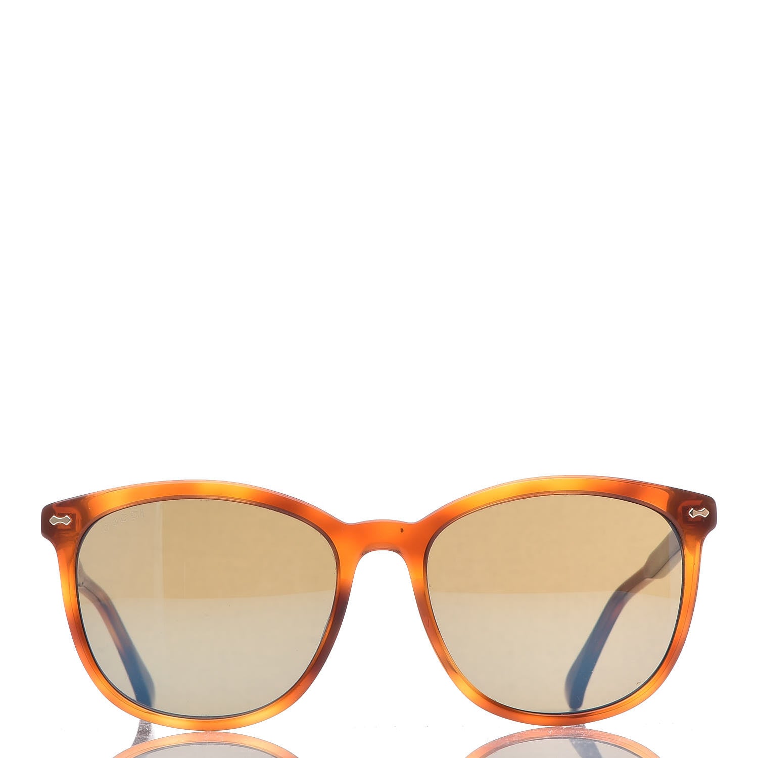 Gucci Acetate Square Frame Sunglasses GG0196SK Tortoise 2 of 8