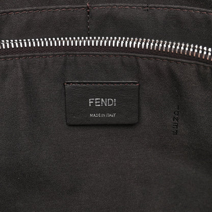 Fendi Vitello Dolce 4 Color Medium By The Way Boston Bag Fragola Black Multicolor 6 of 10