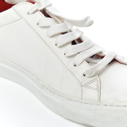 Givenchy Calfskin Womens Urban Street Sneakers 38 White Red 8 of 19