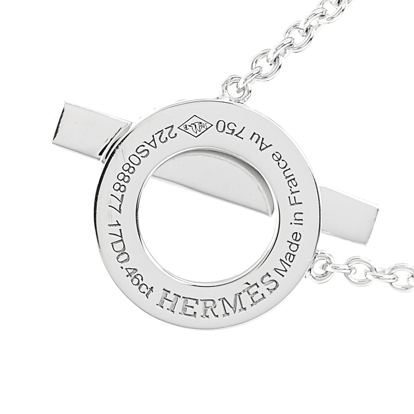 18K White Gold Diamond Finesse Pendant Necklace