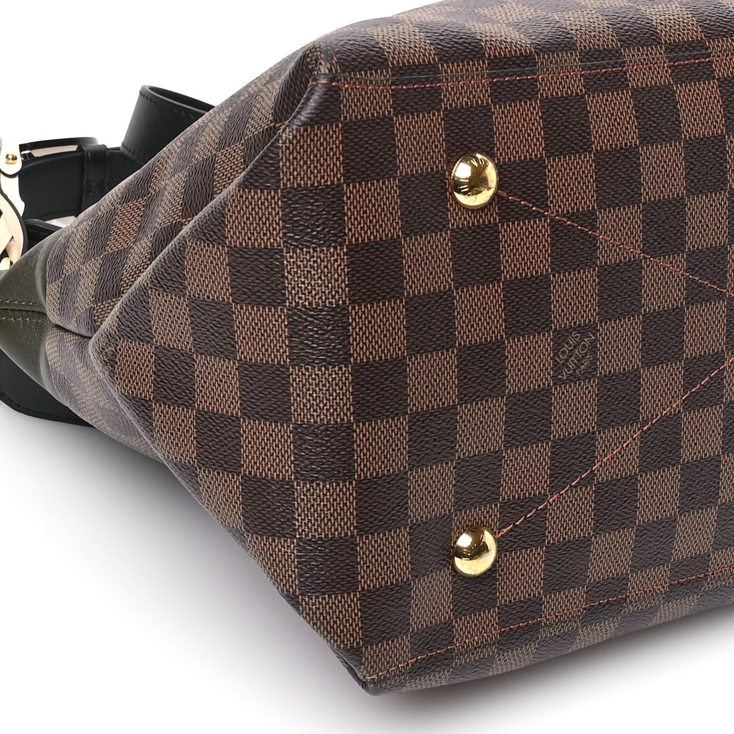 Louis Vuitton Damier Ebene Calfskin Maida Khaki 9 of 10