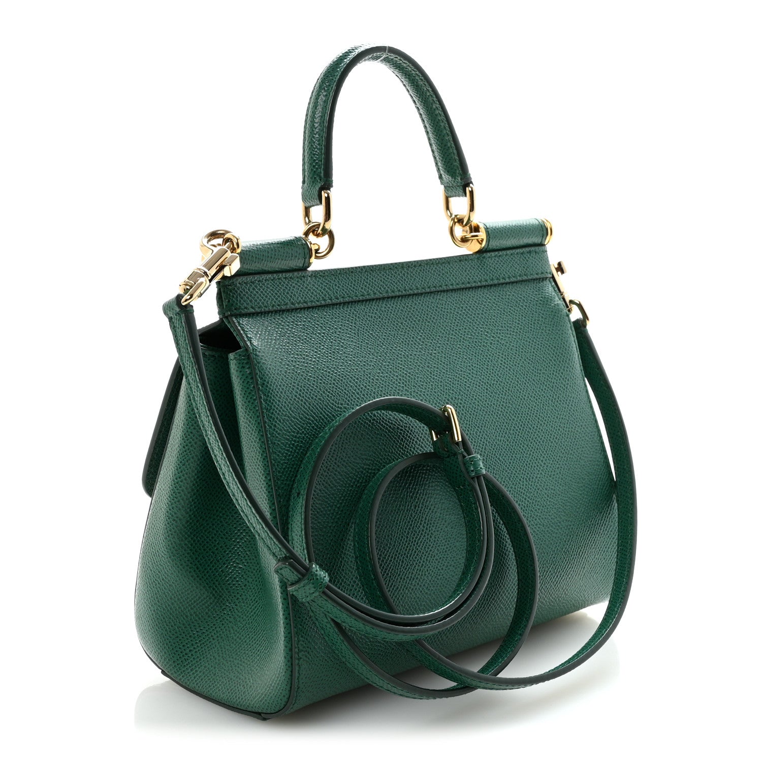 Dolce & Gabbana Dauphine Small Miss Sicily Satchel Green 3 of 9