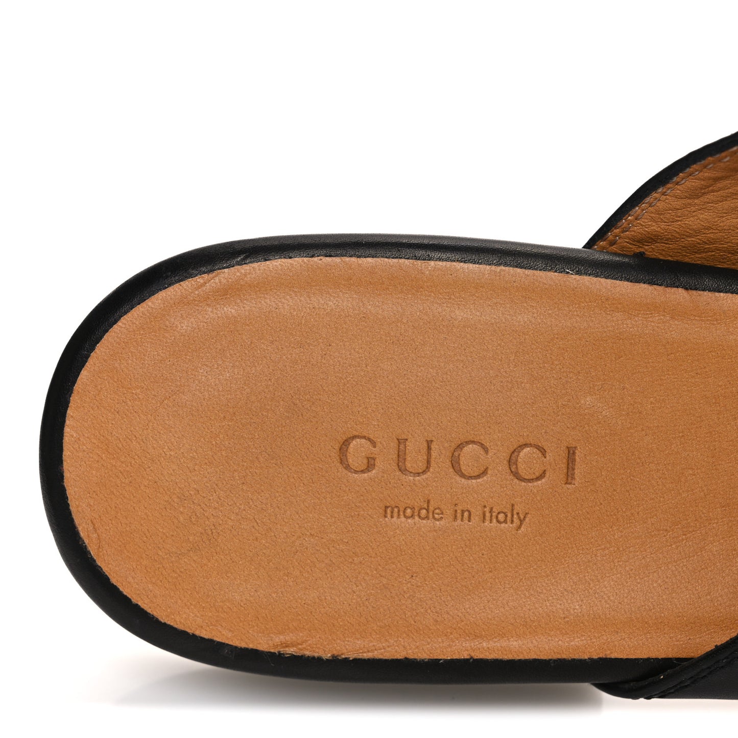 Calfskin Womens Princetown Slippers 38 Black