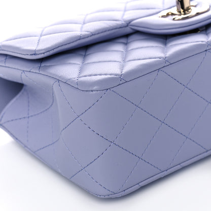 Chanel Lambskin Quilted Mini Top Handle Rectangular Flap Light Purple 9 of 11