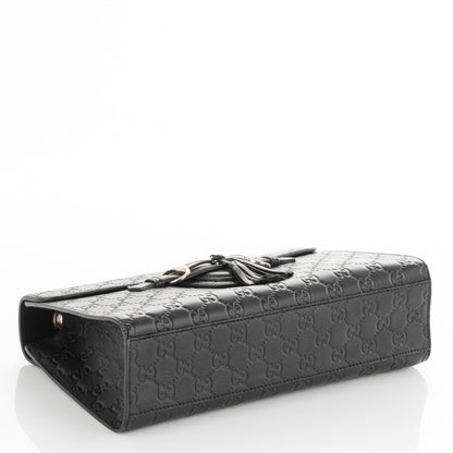 Gucci Guccissima Medium Emily Chain Shoulder Bag Black 4 of 7