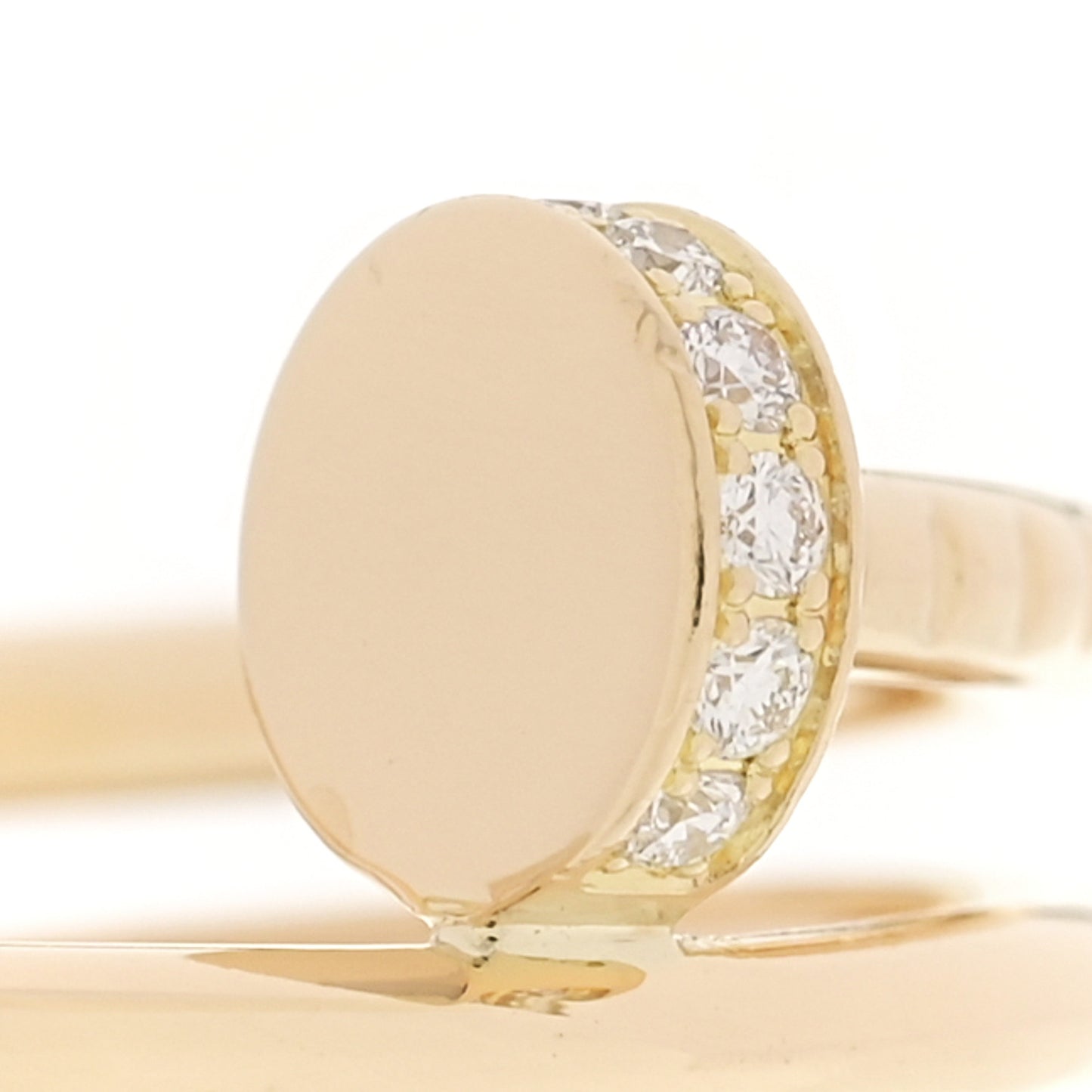 18K Yellow Gold Diamond Double Juste Un Clou Ring 58 8.25