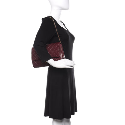 Chanel Lambskin Quilted Clutch With Chain Flap Bordeaux 2 of 16