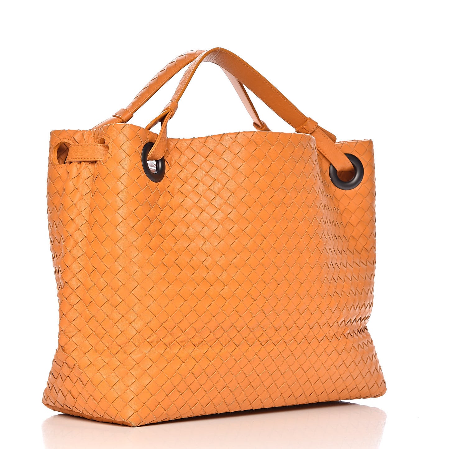 Nappa Intrecciato Medium Garda Bag Orange