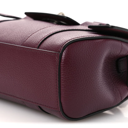 Mulberry Small Classic Grain Mini Bayswater Black Cherry 11 of 12
