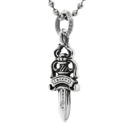 Chrome Hearts Sterling Silver Dagger Pendant Necklace 5 of 5